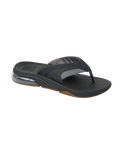 The Reef Mens Fanning+ Flip Flops in Black & Gum