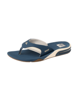 The Reef Mens Fanning Flip Flops in Navy & Oat