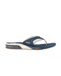 The Reef Mens Fanning Flip Flops in Navy & Oat