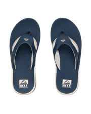 The Reef Mens Fanning Flip Flops in Navy & Oat