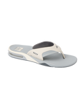 The Reef Mens Fanning Flip Flops in Light Grey, Grey & Blue