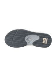The Reef Mens Fanning Flip Flops in Light Grey, Grey & Blue