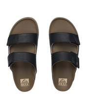 The Reef Mens Phantom Tradewind Sandals in Fossil & Black