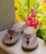Leather Offshore Flip Flops in Bronze & Brown