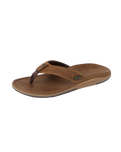 The Reef Mens Leather Offshore Flip Flops in Bronze & Brown