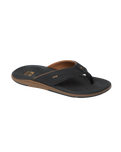 The Reef Mens Offshore Flip Flops in Black & Gum
