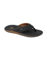 The Reef Mens Offshore Flip Flops in Black & Gum