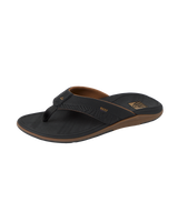 The Reef Mens Offshore Flip Flops in Black & Gum