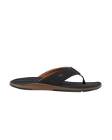 The Reef Mens Offshore Flip Flops in Black & Gum
