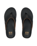 The Reef Mens Offshore Flip Flops in Black & Gum