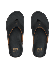 The Reef Mens Offshore Flip Flops in Black & Gum