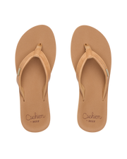 The Reef Womens Baja Sands Flip Flops in Almond