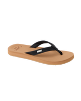 The Reef Womens Baja Sands Flip Flops in Black & Tan