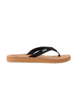The Reef Womens Baja Sands Flip Flops in Black & Tan