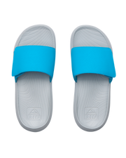 The Reef Boys Boys Salty Sliders in Grey & Blue