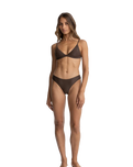 Classic Holiday Bikini Bottoms in Chocolate