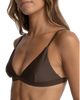 Classic Bralette Bikini Top in Chocolate