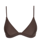 Classic Bralette Bikini Top in Chocolate