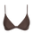 Classic Bralette Bikini Top in Chocolate