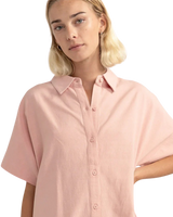 Classic Shirt Dress in Rose