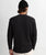 Classic Waffle Knit Sweatshirt in Vintage Black