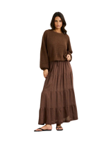 Classic Knit Jumper in Chocolate