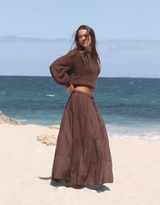 Classic Knit Jumper in Chocolate