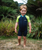 The C-Skins Boys NuWave C-Kid Baby Front Zip Shorty Wetsuit in Bluestone & Lime