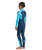 The C-Skins Boys NuWave Legend 3/2mm Back Zip Wetsuit in Bluestone, Blue & Red