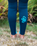 The C-Skins Boys NuWave Legend 3/2mm Back Zip Wetsuit in Bluestone, Blue & Red