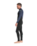 NuWave Legend 3/2mm Back Zip Wetsuit in Black, Bluestone & Petrol