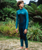 Boys NuWave Legend 4/3mm Back Zip Wetsuit in Bluestone, Emerald & Lime