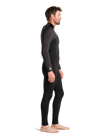 The C-Skins Mens NuWave Legend 4/3mm Back Zip Wetsuit in Black, Meteor & Yellow