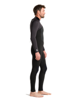 The C-Skins Mens NuWave Legend 4/3mm Back Zip Wetsuit in Black, Meteor & Yellow
