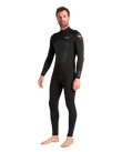 NuWave Legend 5/4mm Back Zip Wetsuit in Black & Neon Flare
