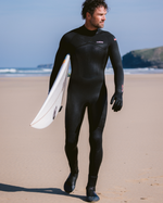 NuWave Legend 5/4mm Back Zip Wetsuit in Black & Neon Flare