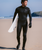 NuWave Legend 5/4mm Back Zip Wetsuit in Black & Neon Flare