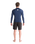 Nuwave Basics Long Sleeve Rash Vest in Bluestone