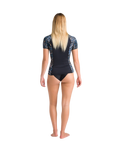 NuWave UV Skins Rash Vest in Raven Black & Tropical