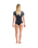 NuWave UV Skins Rash Vest in Raven Black & Tropical