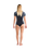NuWave UV Skins Rash Vest in Raven Black & Tropical