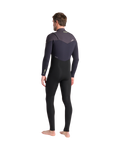 NuWave Rewired 4/3mm Chest Zip Wetsuit in Black & Black X & Meteor X
