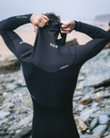 NuWave Rewired 4/3mm Chest Zip Wetsuit in Black & Black X & Meteor X