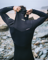 NuWave Rewired 4/3mm Chest Zip Wetsuit in Black & Black X & Meteor X