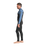 The C-Skins Mens NuWave Session 3/2mm Chest Zip Wetsuit in Black, Steel Blue & Lime