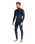 The C-Skins Mens NuWave Session 3/2mm Chest Zip Wetsuit in Bluestone, Black X & Saffron