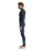The C-Skins Mens NuWave Session 3/2mm Chest Zip Wetsuit in Bluestone, Black X & Saffron
