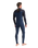 The C-Skins Mens NuWave Session 3/2mm Chest Zip Wetsuit in Bluestone, Black X & Saffron