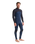 The C-Skins Mens NuWave Session 3/2mm Chest Zip Wetsuit in Bluestone, Black X & Saffron