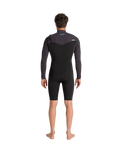 NuWave Session 3/2mm Chest Zip Spring Wetsuit in Black, Meteor X & Petrol